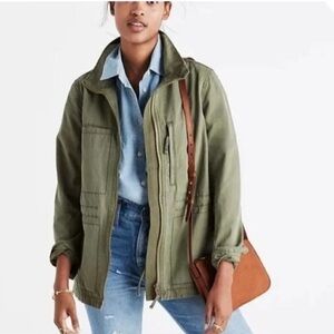 Madewell Womens Utility jacket in olive sz M